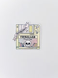 Thriller Book Club Floppy Disk - Holographic Vinyl Sticker