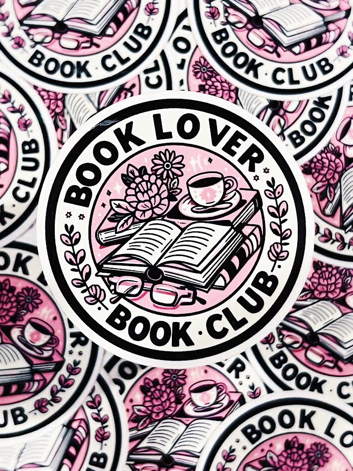 Book Lover Book Club - Vinyl Sticker