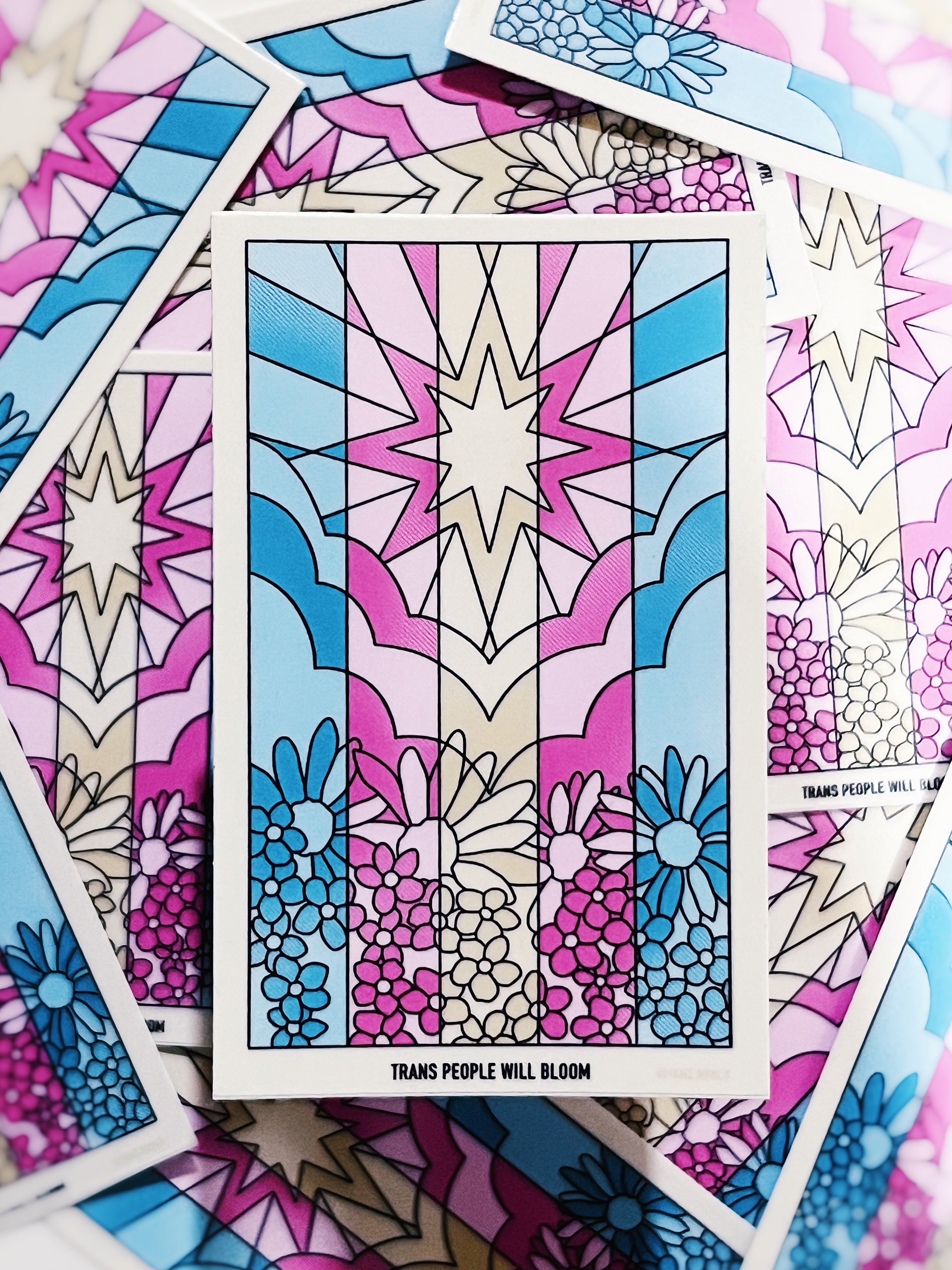 Trans People Will Bloom - Sticker